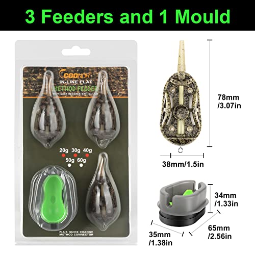 Realure Carp Fishing Method Feeders with Weights