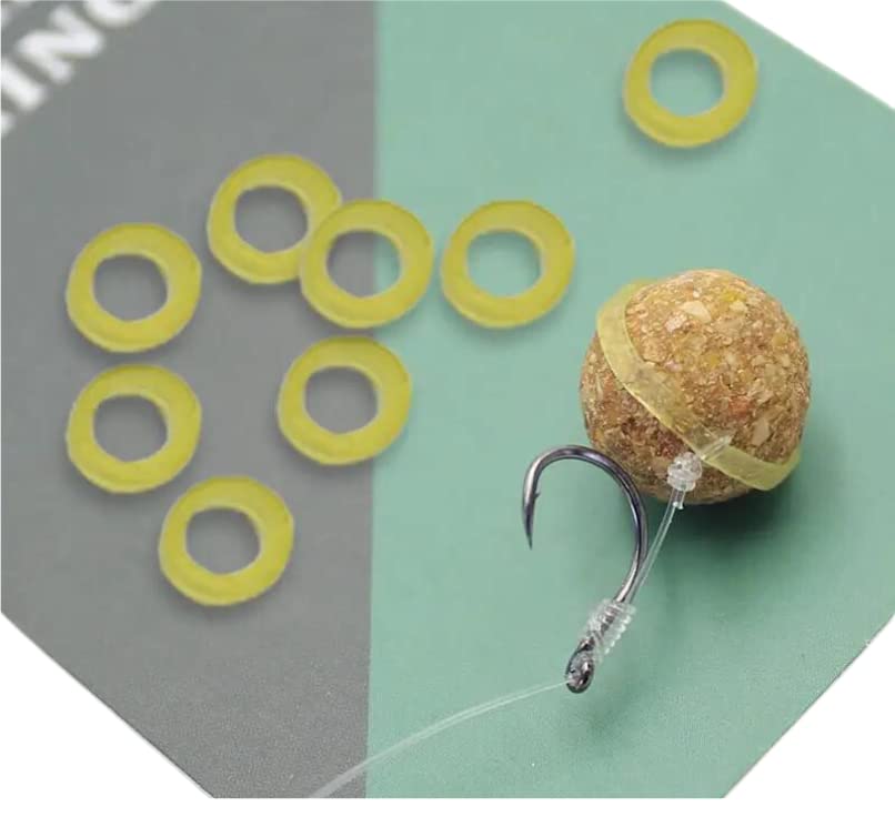 100pcs Elastic Pellet Bait Bands for Fishing