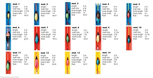 Assorted Carp Fishing Floats - 14 Pack