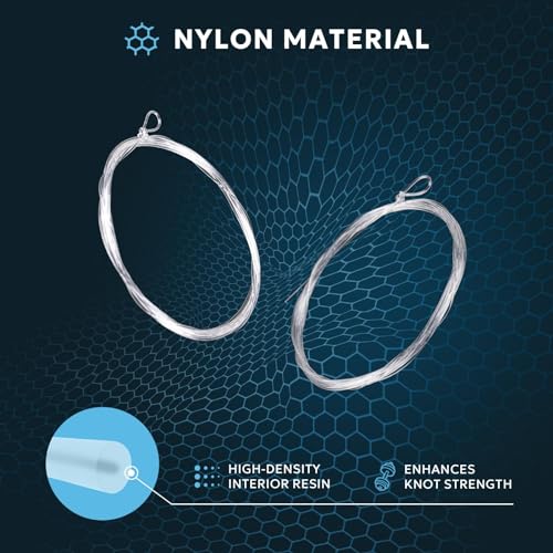 6Pcs Pre-Tied Nylon Fly Fishing Leaders 7.5FT