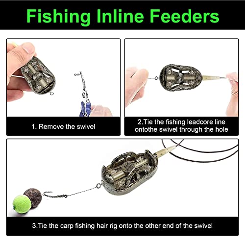 Realure Carp Fishing Method Feeders with Weights