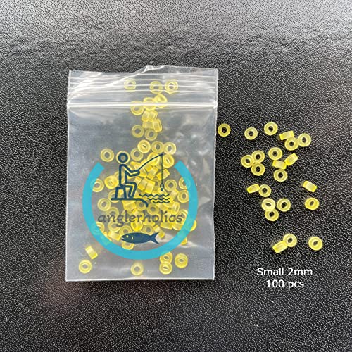 Anglerholics 100pcs Pellet Bait Bands for Carp