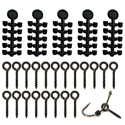 20 Fishing Bait Screws & 50 Hook Stops Set