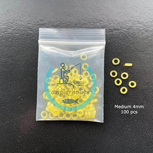Anglerholics 100pcs Pellet Bait Bands for Carp