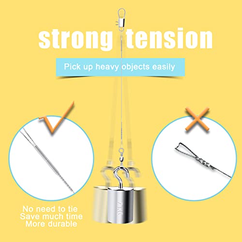 40pcs Stainless Steel Fishing Leaders with Swivels