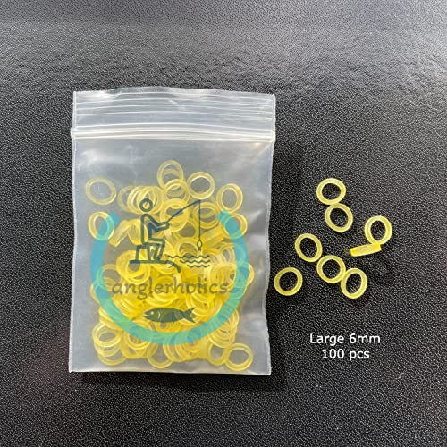 Anglerholics 100pcs Pellet Bait Bands for Carp