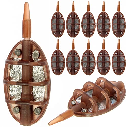 10 Inline 25g Feeders for Carp Fishing