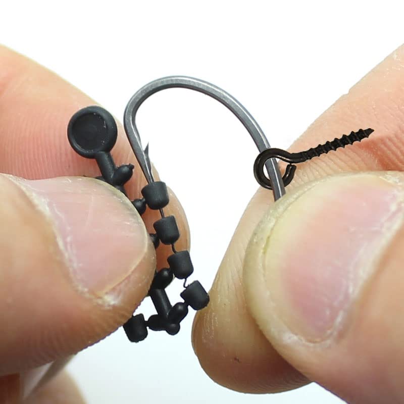 20 Fishing Bait Screws & 50 Hook Stops Set