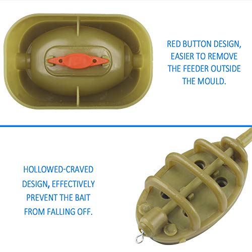 Chudian Inline Feeders Set for Carp Fishing 10pcs