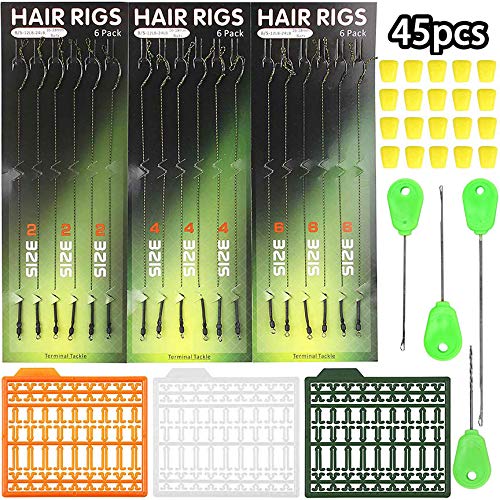 OROOTL Carp Fishing Hair Rigs Kit with Accessories