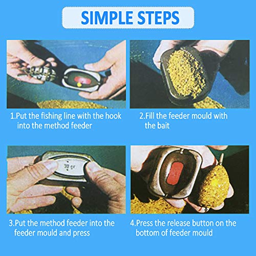 Chudian Inline Feeders Set for Carp Fishing 10pcs