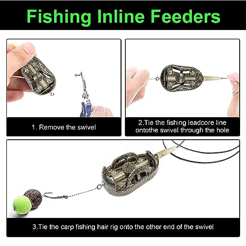 Realure Inline Carp Fishing Feeders with Weights
