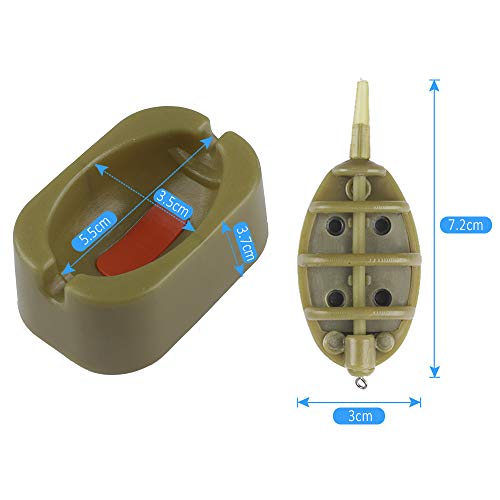 Chudian Inline Feeders Set for Carp Fishing 10pcs