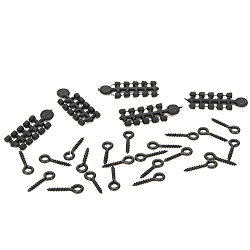 20 Fishing Bait Screws & 50 Hook Stops Set