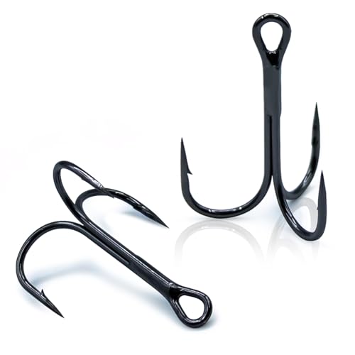 9KM DWLIFE Triple Treble Fishing Hooks - 25 Pack