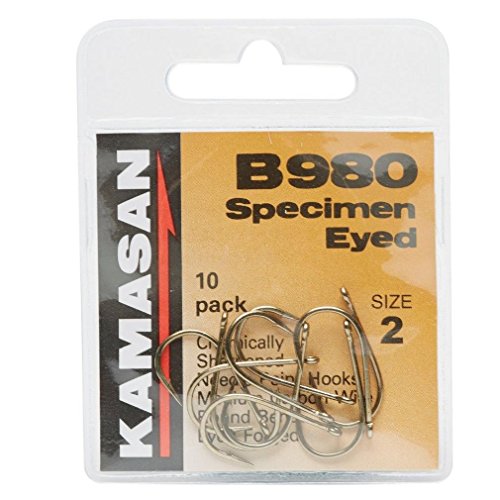 Kamasan B980 Size 2 Barbed Hooks - Specimen