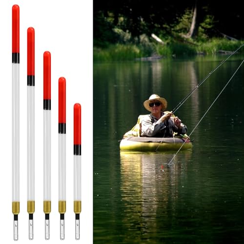 30 Pcs Clear Waggler Fishing Floats - 5 Sizes