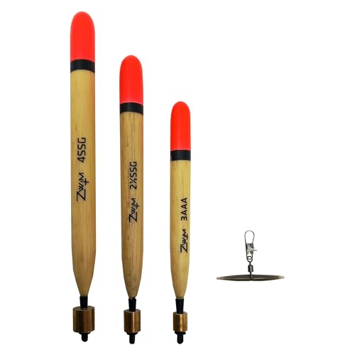ZWIM 3pcs Balsa Pellet Waggler Float Set