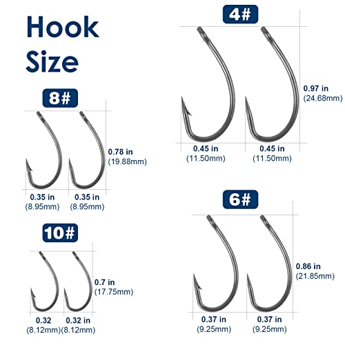Luroad Carp Fishing Hair Rigs - 20 Pieces