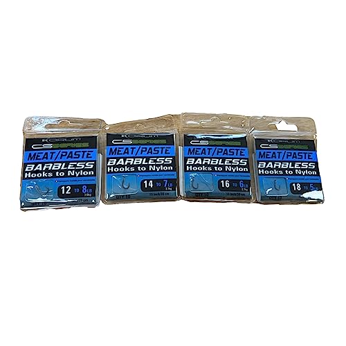 Korum Meat/Paste Hook Set - Sizes 12 to 18