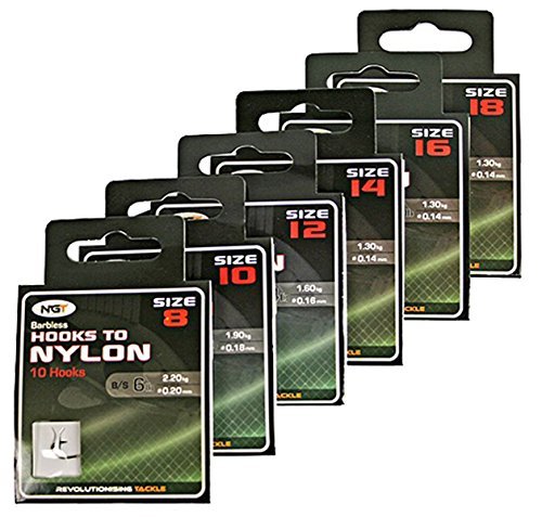 60 Barbless Carp Match Fishing Hooks Size 8-18