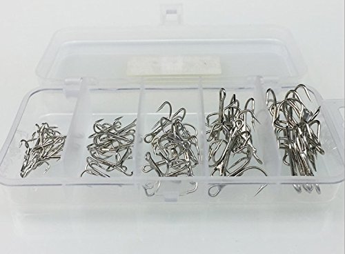 Milepetus High Carbon Steel Treble Hooks Set