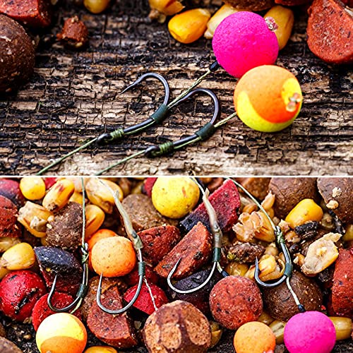 Luroad 50pcs Barbless Carp Fishing Hooks - Size 10