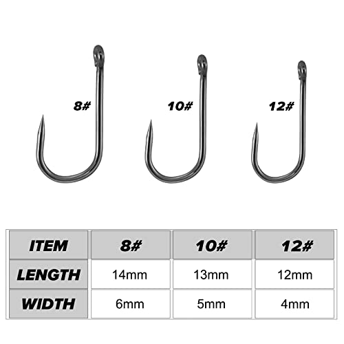Dr.Fish 150pcs Barbless Carp Fishing Hooks Set
