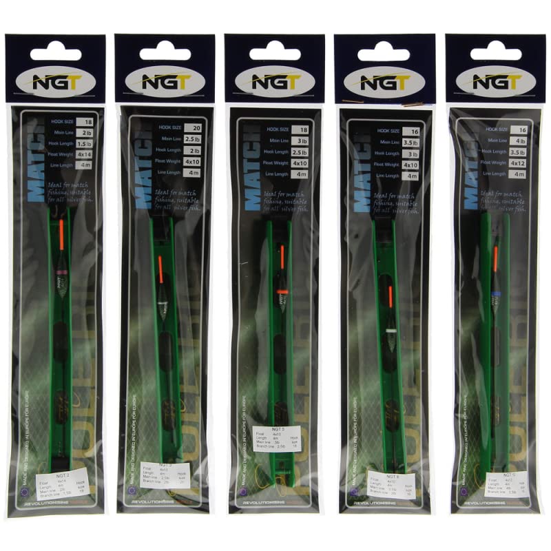 10x Deluxe Barbless Fishing Float Rigs