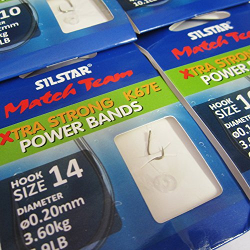 SILSTAR Wide Gape Barbless Power Band Fishing Hooks