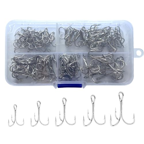 HOUSON 120 PCS Carbon Steel Fishing Hooks Set