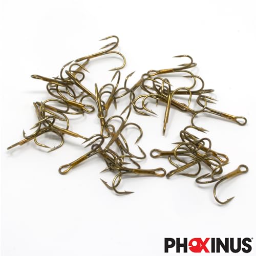Phoxinus Bronze Treble Hooks for All Fishing