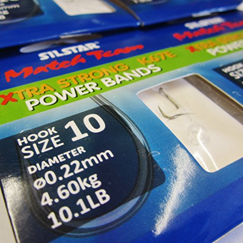 SILSTAR Wide Gape Barbless Power Band Fishing Hooks