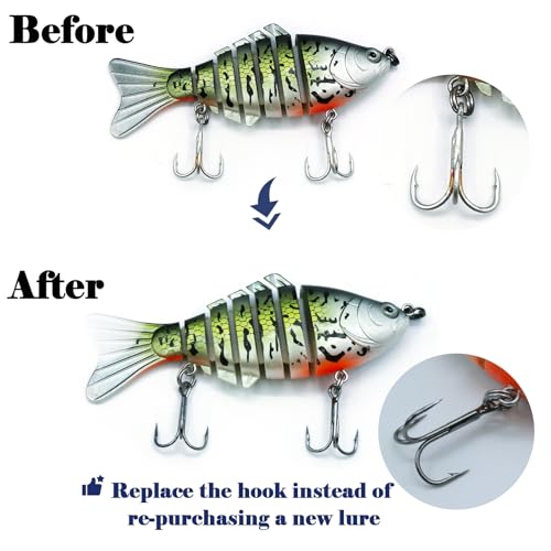 9KM DWLIFE Triple Treble Fishing Hooks - 25 Pack