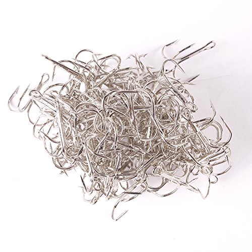 50pcs High Carbon Steel Treble Hooks Kit