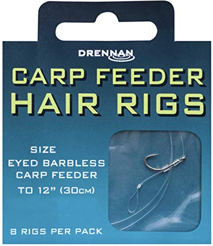 Drennan Size 12 Barbless Carp Hair Rigs (8)