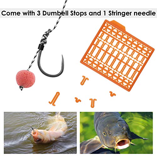 Luroad Carp Fishing Hair Rigs - 20 Pieces