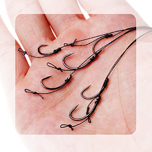 12 PCS Barbless Curve Shank Carp Fishing Hooks