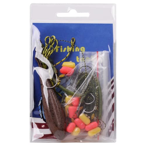 Carp Fishing Hair Rig Set with Hooks & Weights