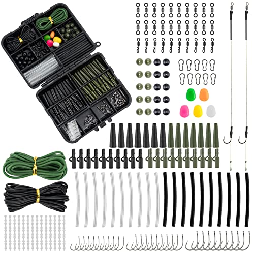280-Piece Carp Fishing Tackle Kit with Rigs