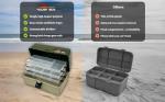 Roddarch 3-Tray Cantilever Fishing Tackle Box