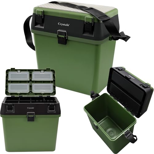 Padded Fishing Tackle Box with Organizer Trays