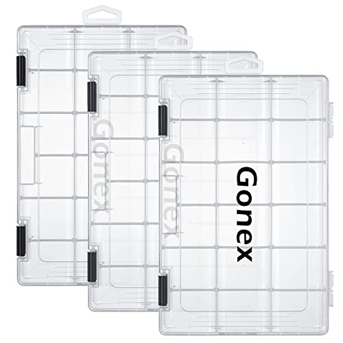 Gonex 3-Pack Fishing Tackle Storage Organizer Box