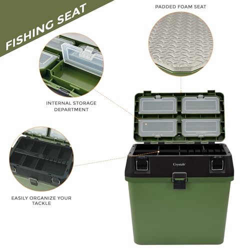 Padded Fishing Tackle Box with Organizer Trays