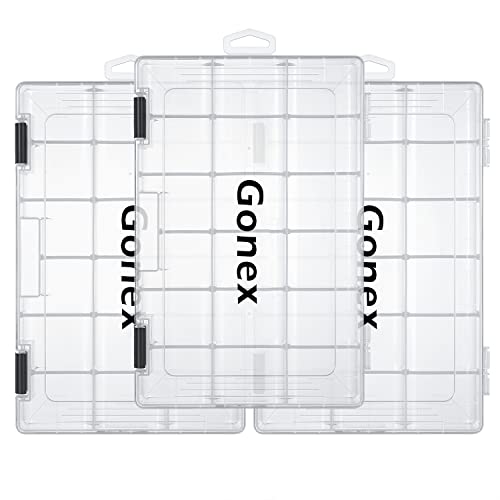 Gonex 3-Pack Fishing Tackle Storage Organizer Box