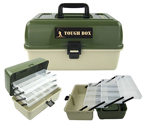 Roddarch 3-Tray Cantilever Fishing Tackle Box
