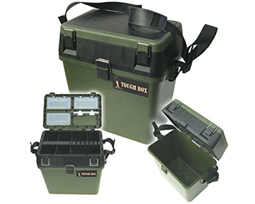 Padded Fishing Tackle Seat Box with Strap