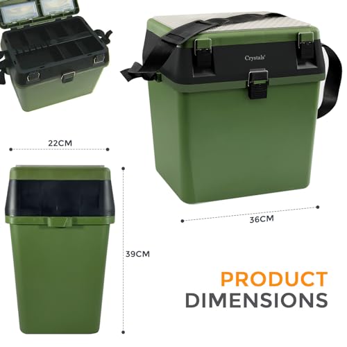 Padded Fishing Tackle Box with Organizer Trays