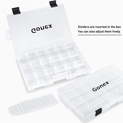 Gonex 3-Pack Fishing Tackle Storage Organizer Box