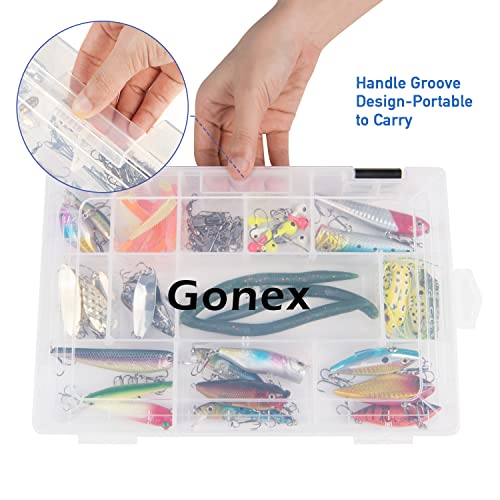 Gonex 3-Pack Fishing Tackle Storage Organizer Box